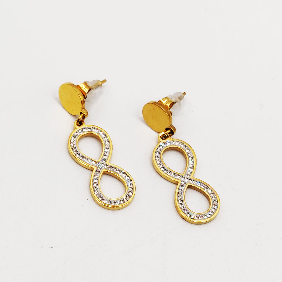 Boucles D'oreilles Torsadées En Or Plaqué De Qualité Française - Neuf Sans Emballage