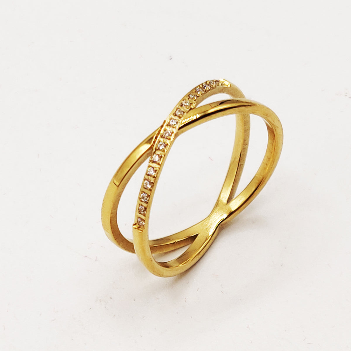 Bague multi brins style branche avec cristaux colorés | Marceau & Inès