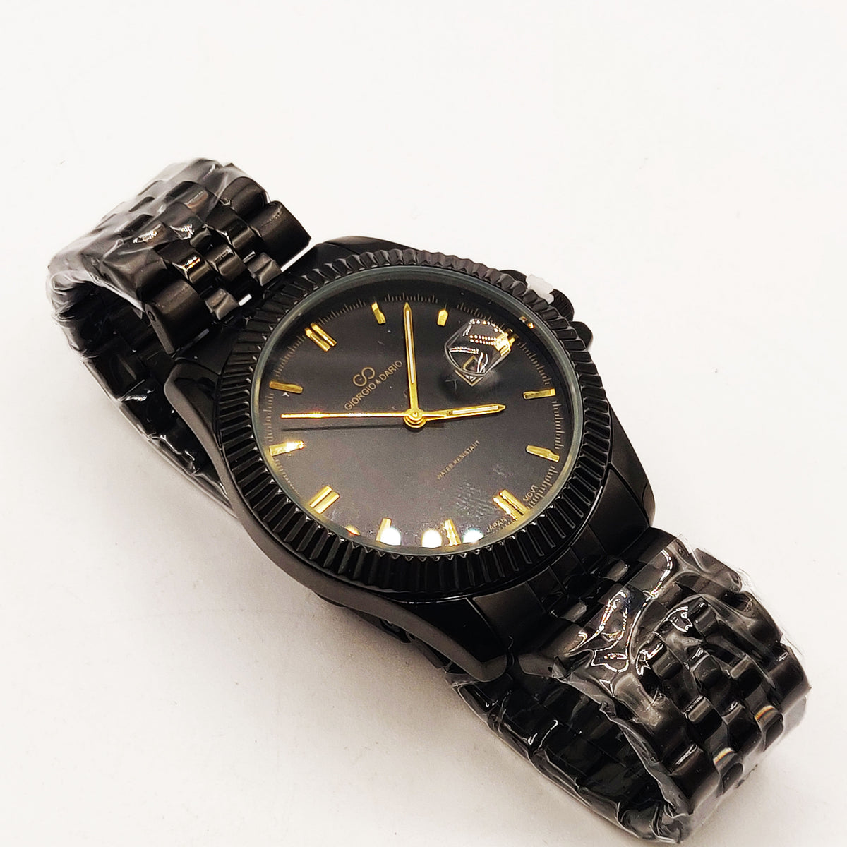 Montre Homme Giorgio & Dario à Quartz - Bracelet Cuir Noir, état Neuf, Livret Inclus - Style Classique
