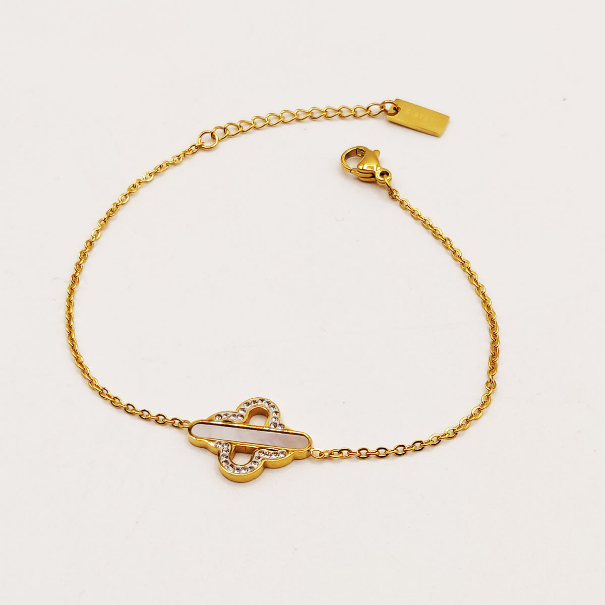Lot De 2 Bracelets Années 1950 - Galalithe Nacrée - Sans Fermoir - Vintage Luxe