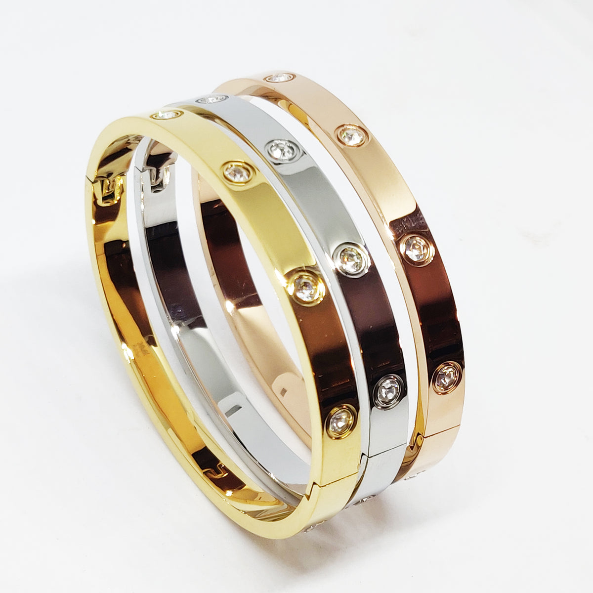 Trio de bracelets Prestige Épais – Hanan Channel