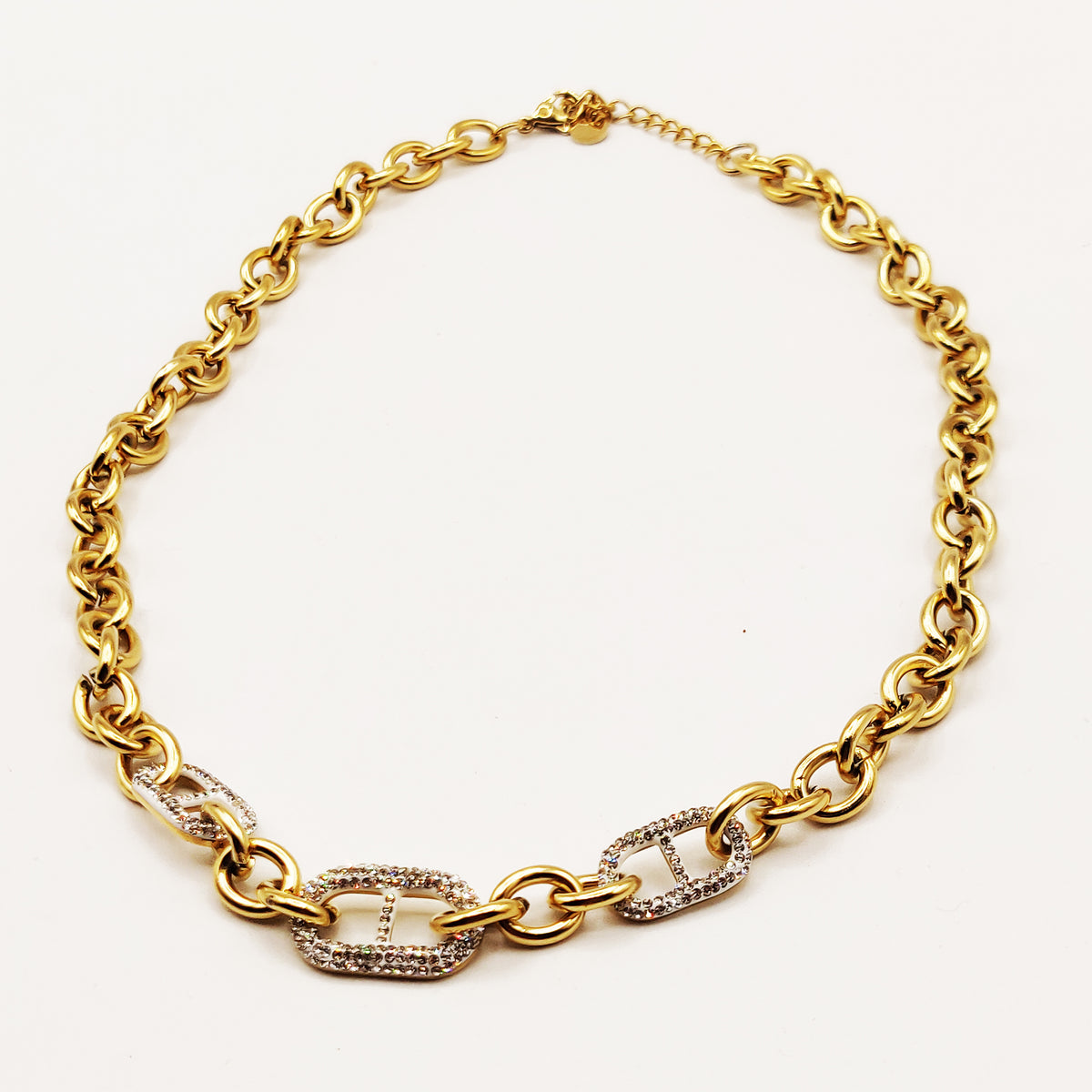 Collier Chaîne CD Luxe Cristaux – Hanan Channel