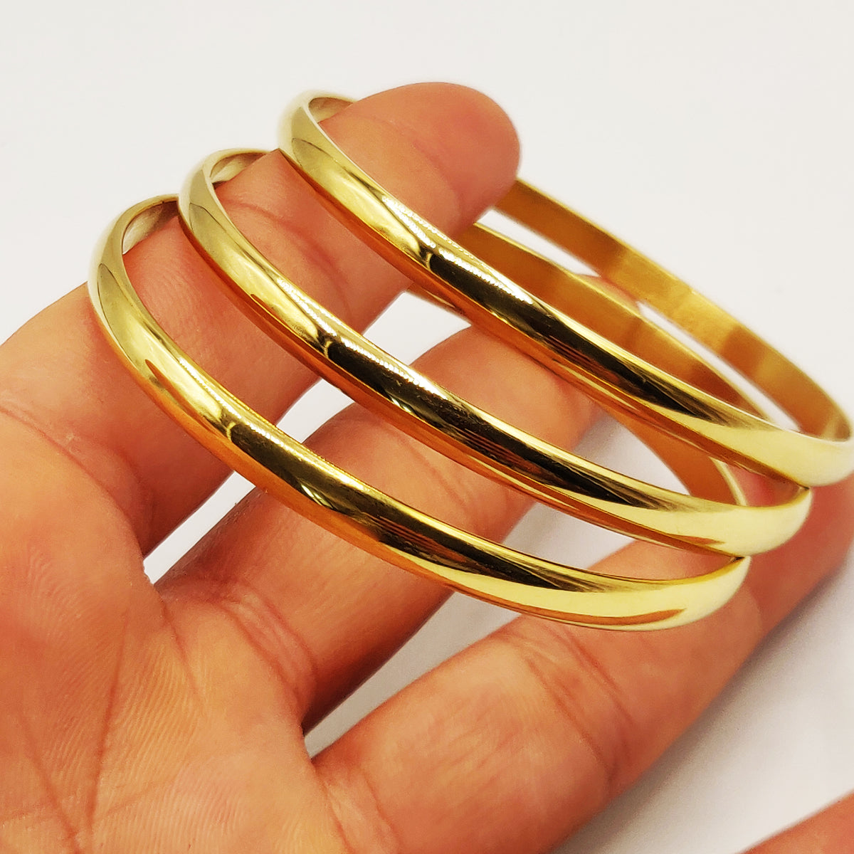 6 Bracelets Dorés Pour Femmes – Set Minimaliste Plaqué Or 14K, Réglables Et Super Stylés