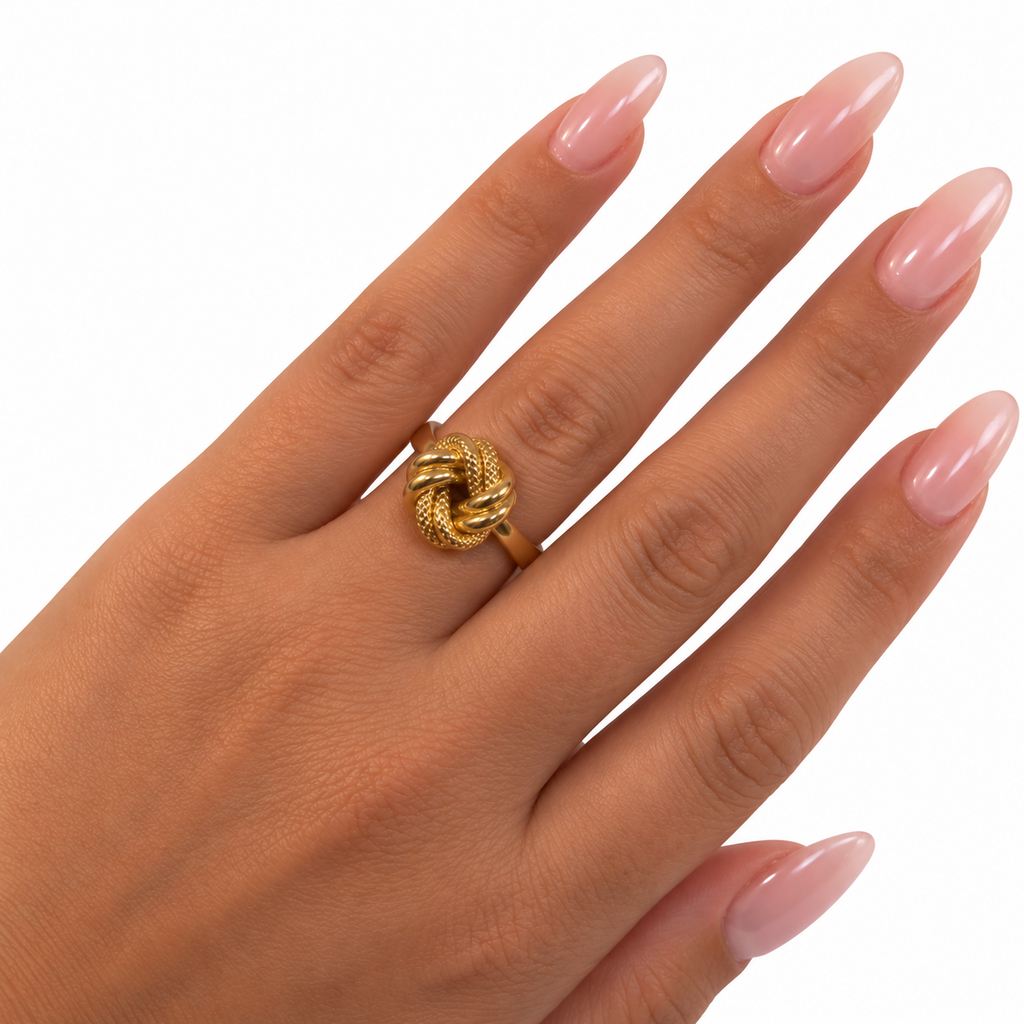 Bague Boules de Noeuds Luxe