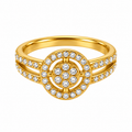 Bague Cercle Cristaux Tour Cristaux Luxe