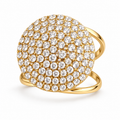 Bague Cercle Royal Cristaux Luxe
