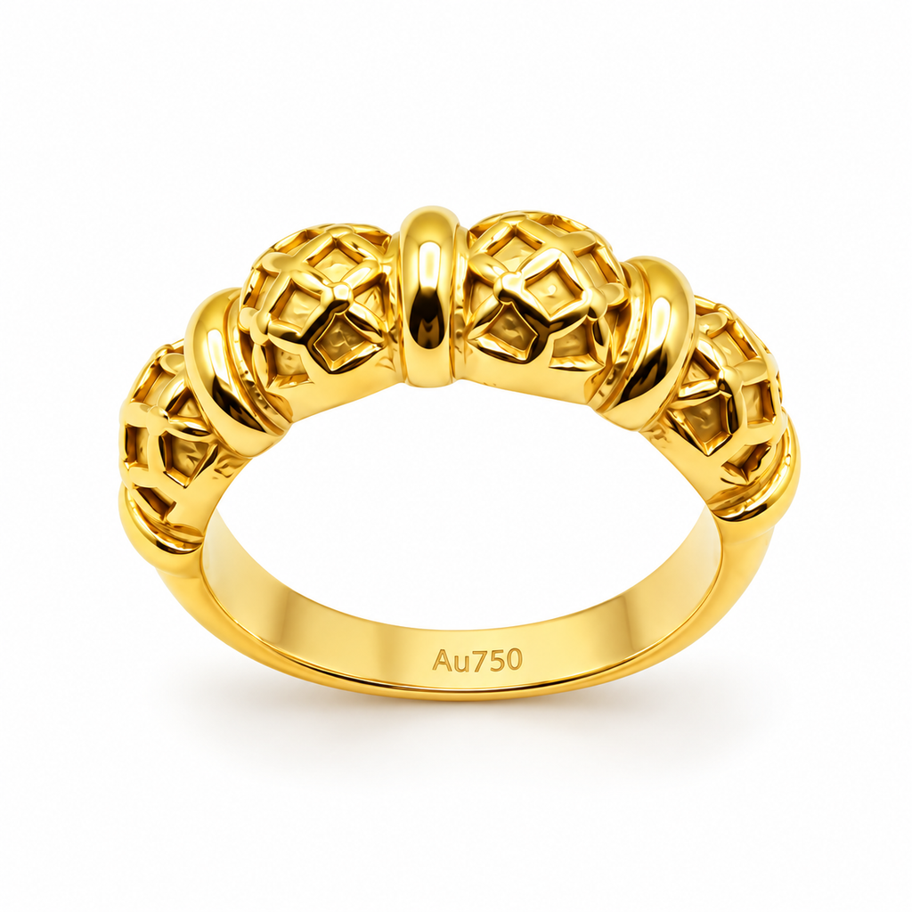 Bague Multi Boules Orientales Luxe