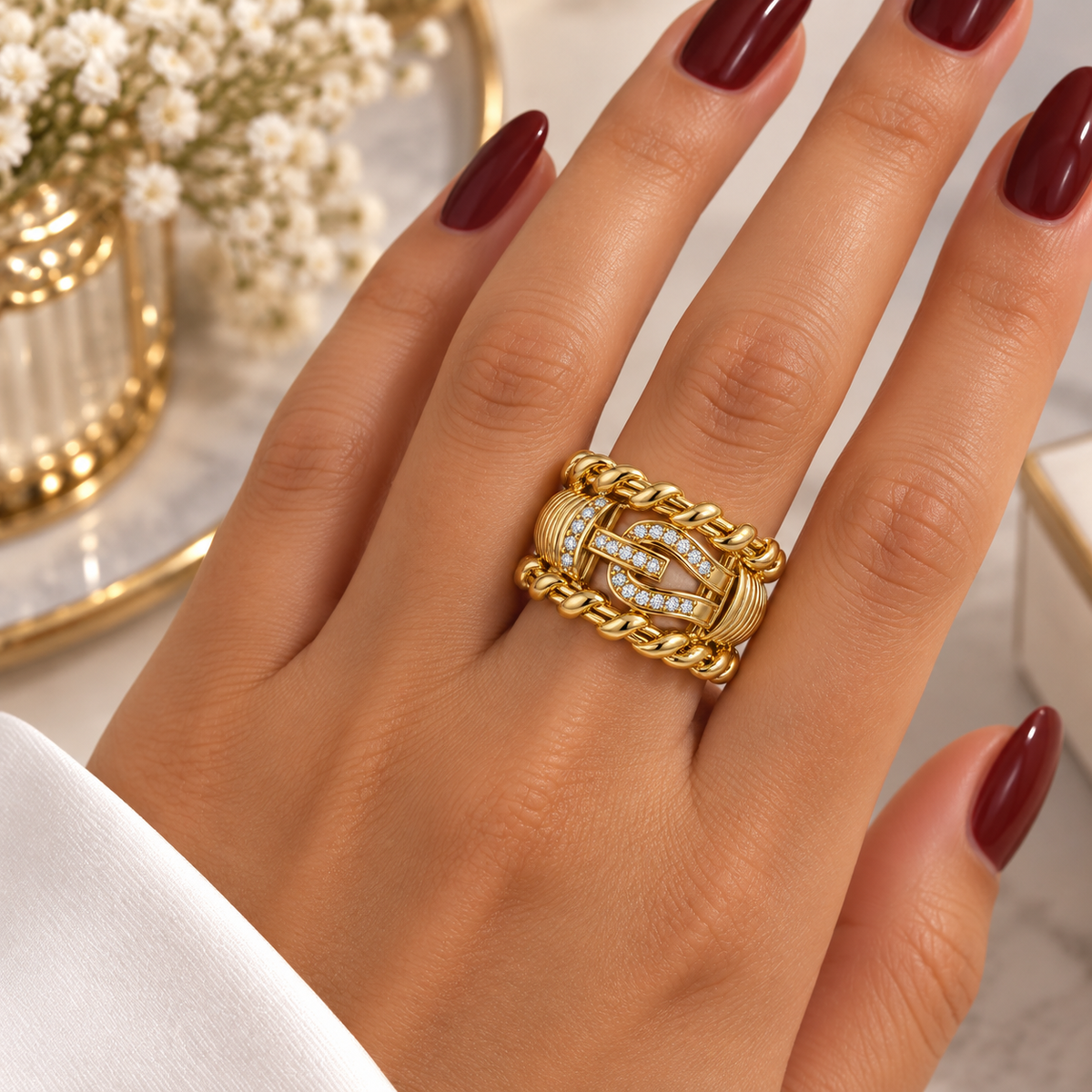 Bague Torsadé Strength Luxe