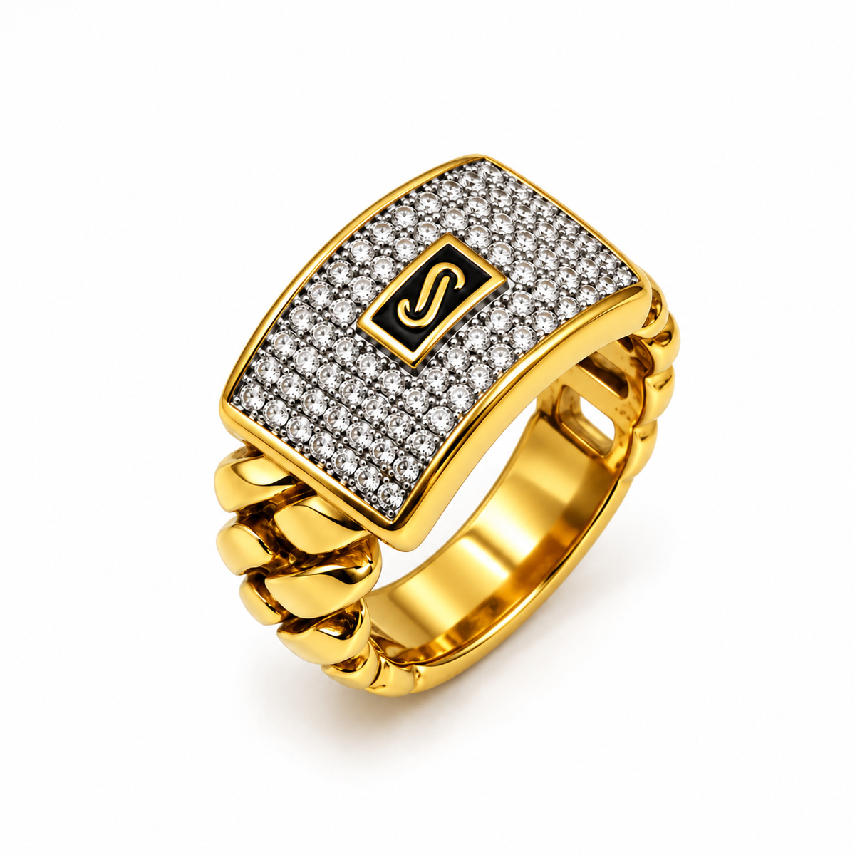 Bague Tresse Monte Carlo Luxe Premium Argenté