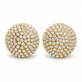 Boucles d'oreilles Cercle Royal Cristaux Luxe