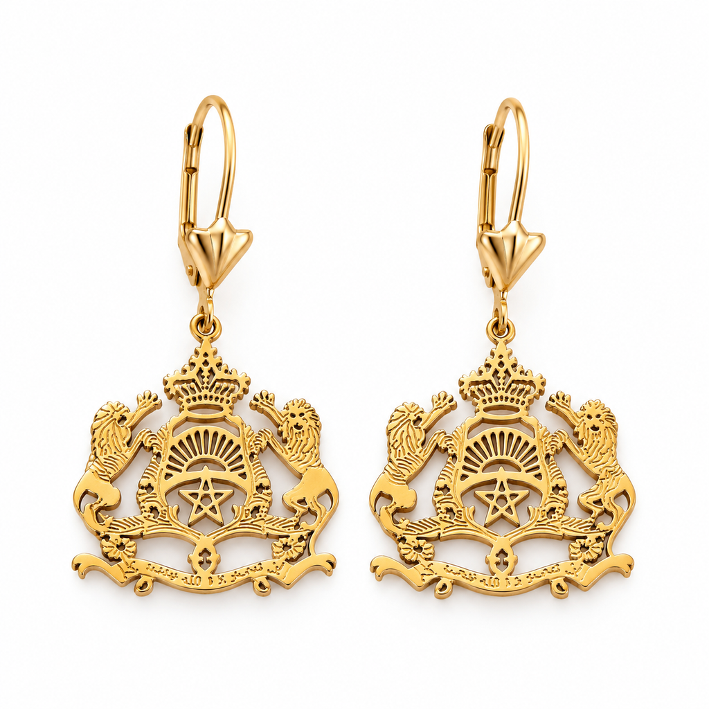 Boucles d'oreilles Pendentifs Maroc Luxe