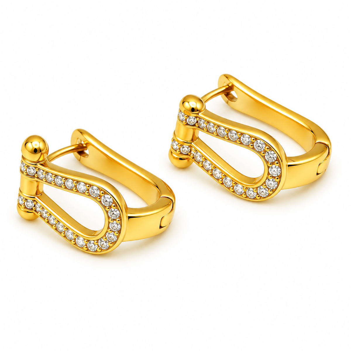 Boucles d'oreilles Strength Cristaux Luxe
