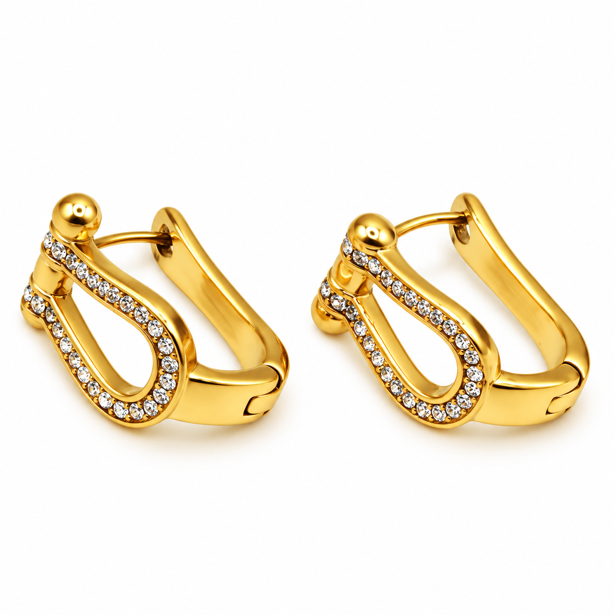 Boucles d'oreilles Strength Cristaux Luxe