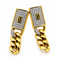 Boucles d'oreilles Tresse Monte Carlo Luxe Premium Argenté