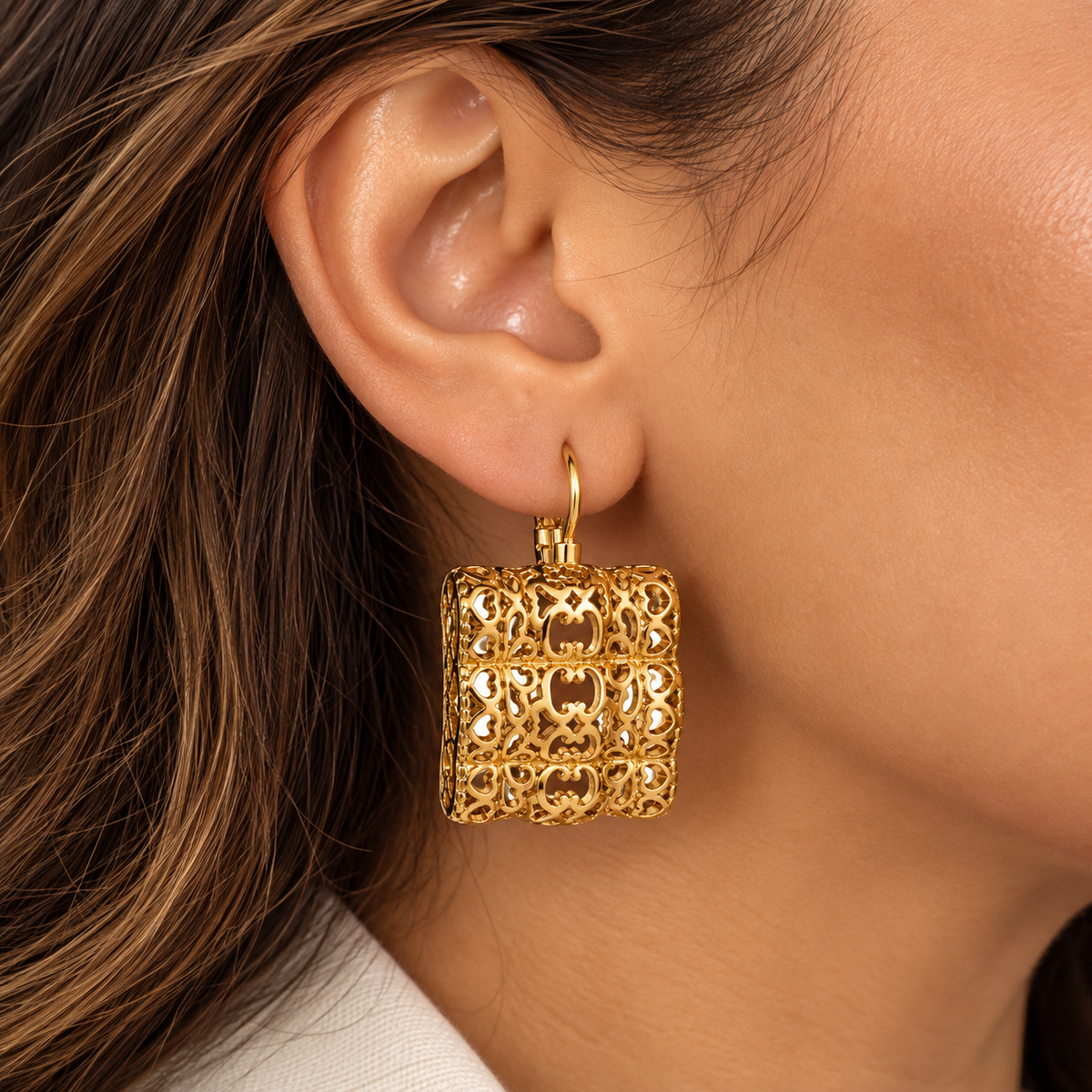 Boucles d'oreilles Vagues Orientales CC Luxe
