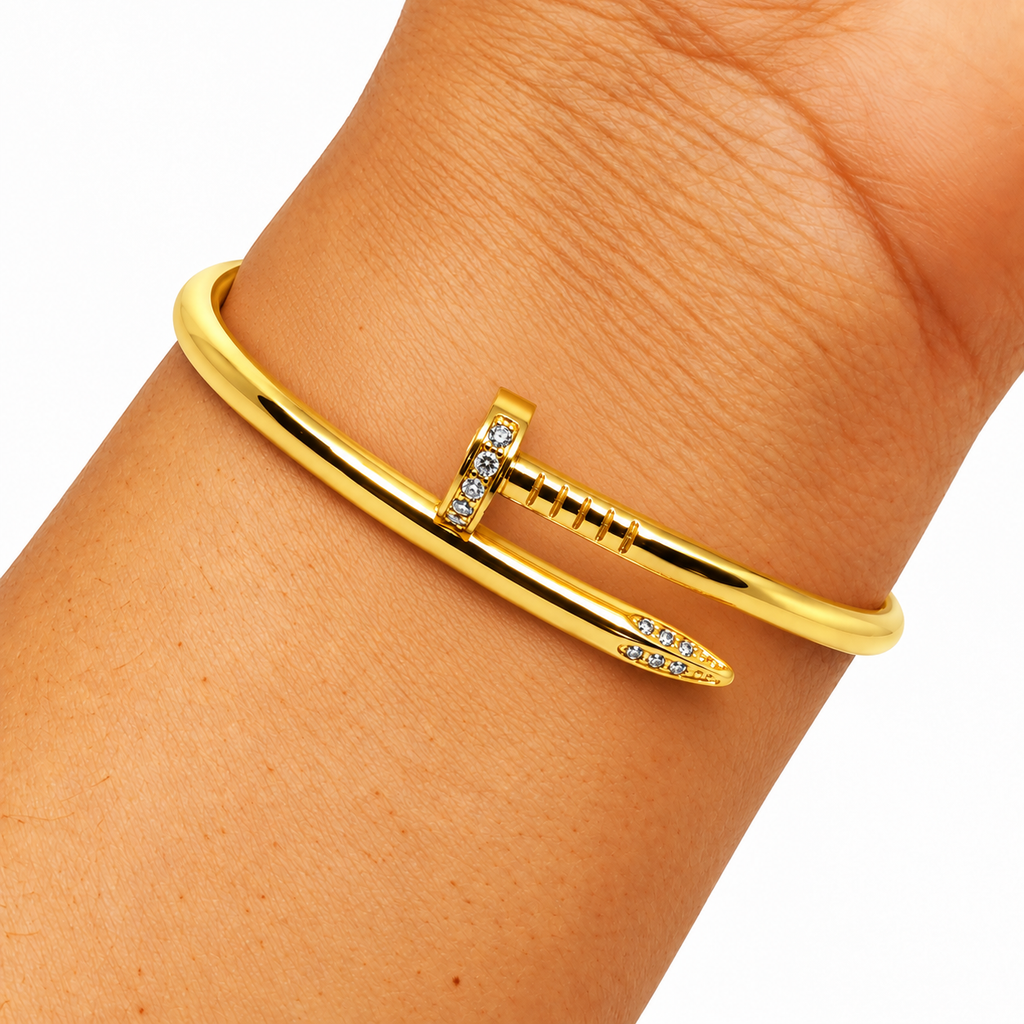 Bracelet Luxe Clou (Cristaux tête et bout)