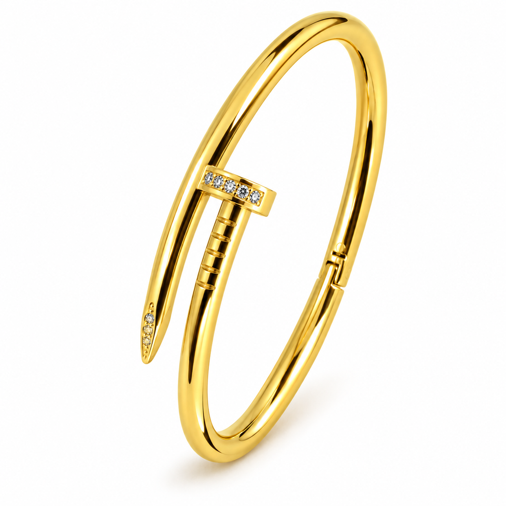 Bracelet Luxe Clou (Cristaux tête et bout)