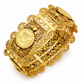Bracelet Motifs Orientaux Louise Coq Fermoir à Épingle Luxe