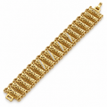 Bracelet Multi Barres Virgules et Cristaux Luxe
