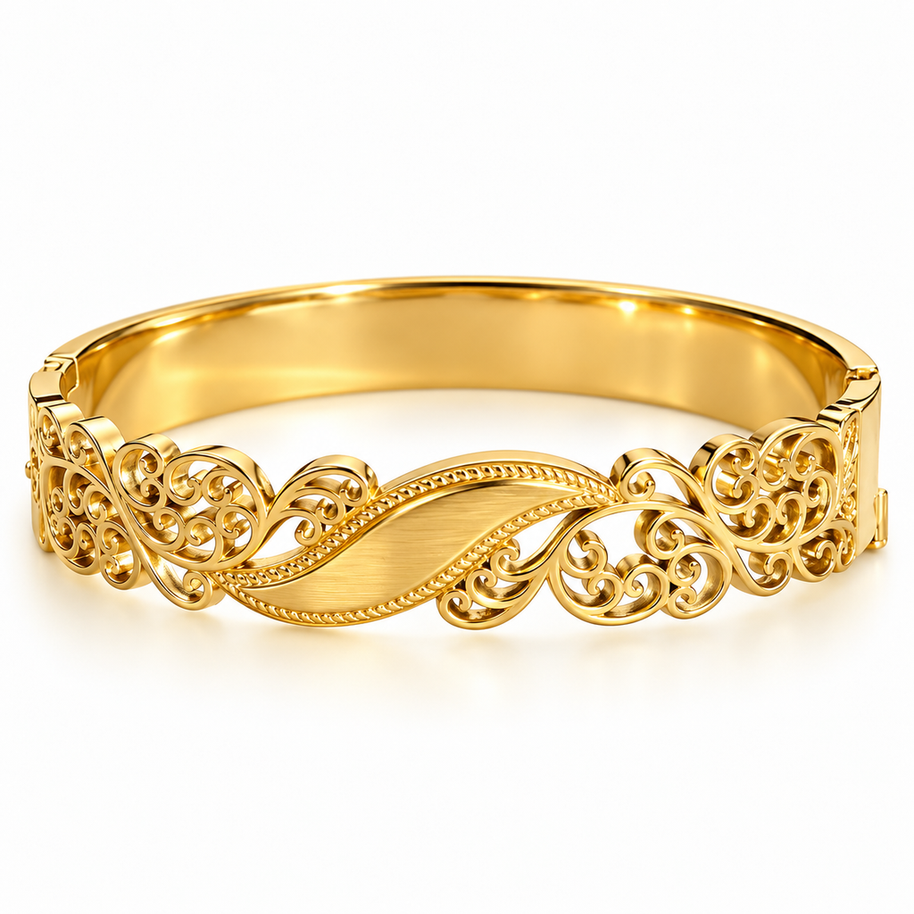 Bracelet Rigide Motifs Orientaux S Luxe