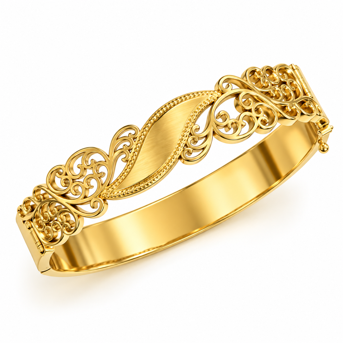 Bracelet Rigide Motifs Orientaux S Luxe