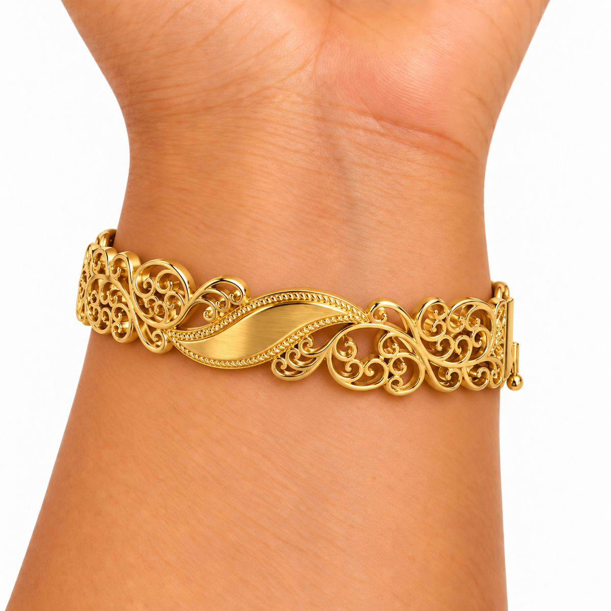 Bracelet Rigide Motifs Orientaux S Luxe