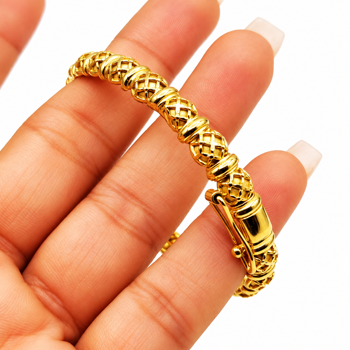 Bracelet Rigide Multi Boules Orientales Luxe