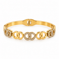 Bracelet Rigide Multi Double Cercles Luxe