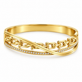 Bracelet Rigide Triple Lignes T Luxe