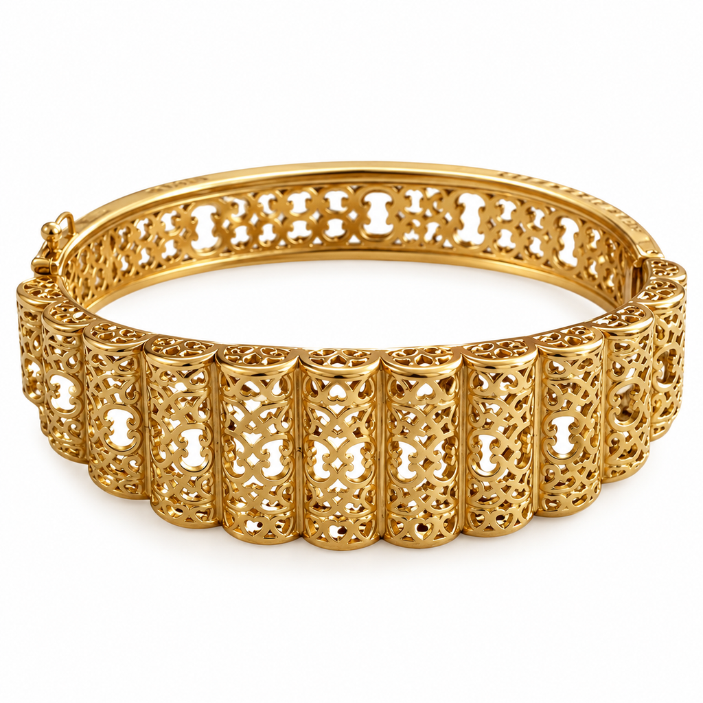 Bracelet Rigide Vagues Orientales CC Luxe