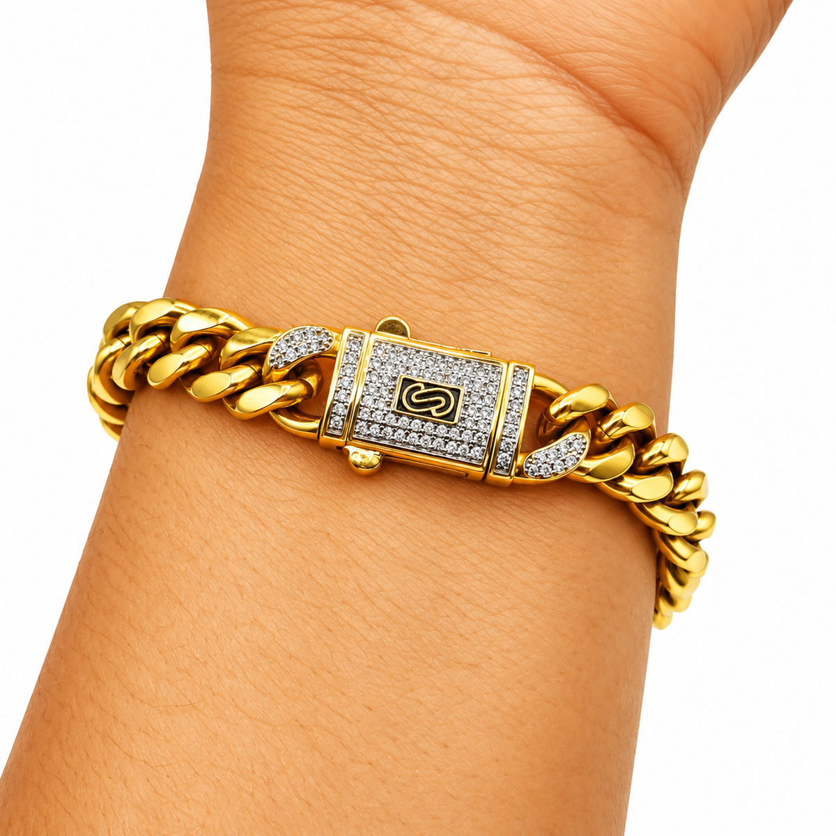 Bracelet Tresse Monte Carlo Luxe Premium Argenté