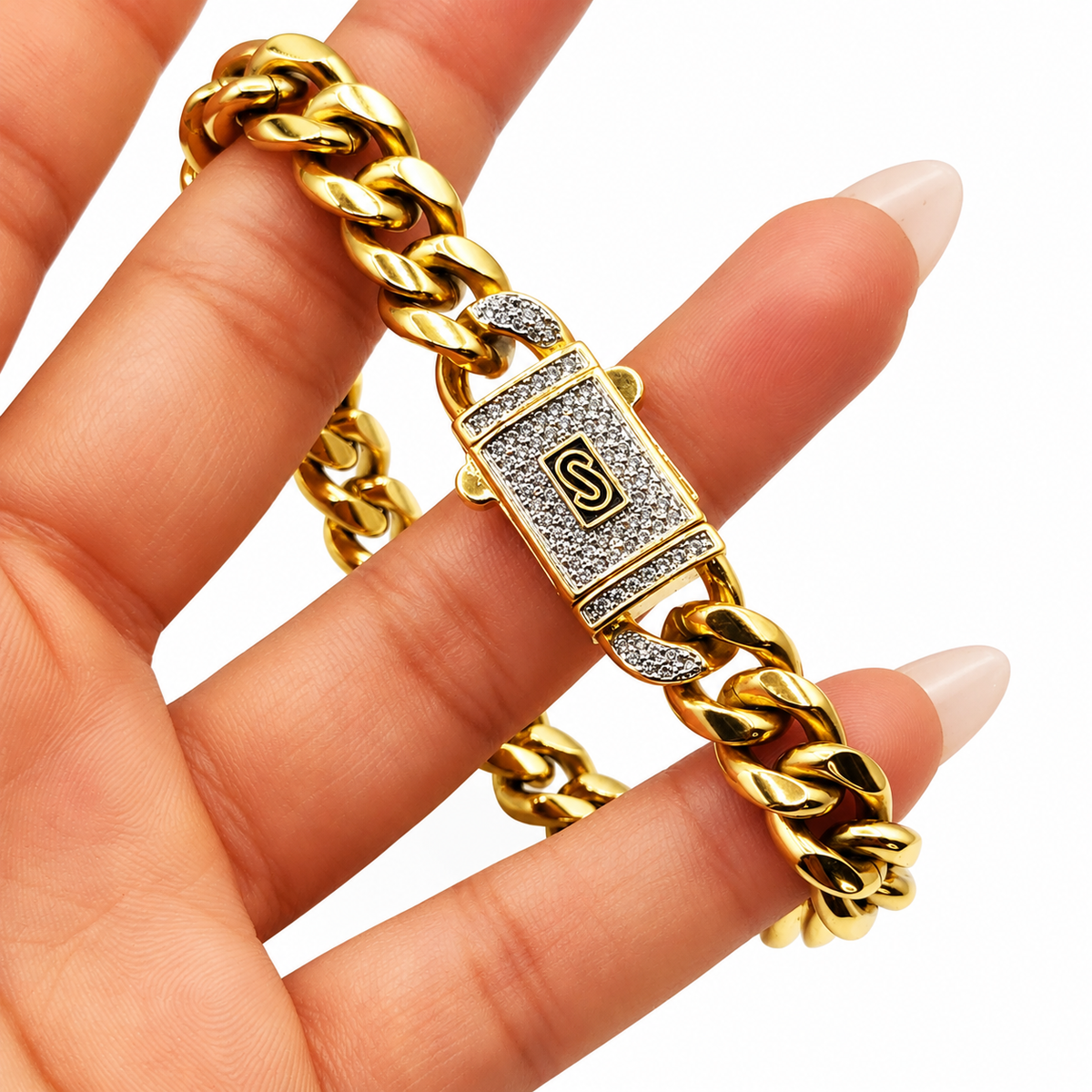 Bracelet Tresse Monte Carlo Luxe Premium Argenté