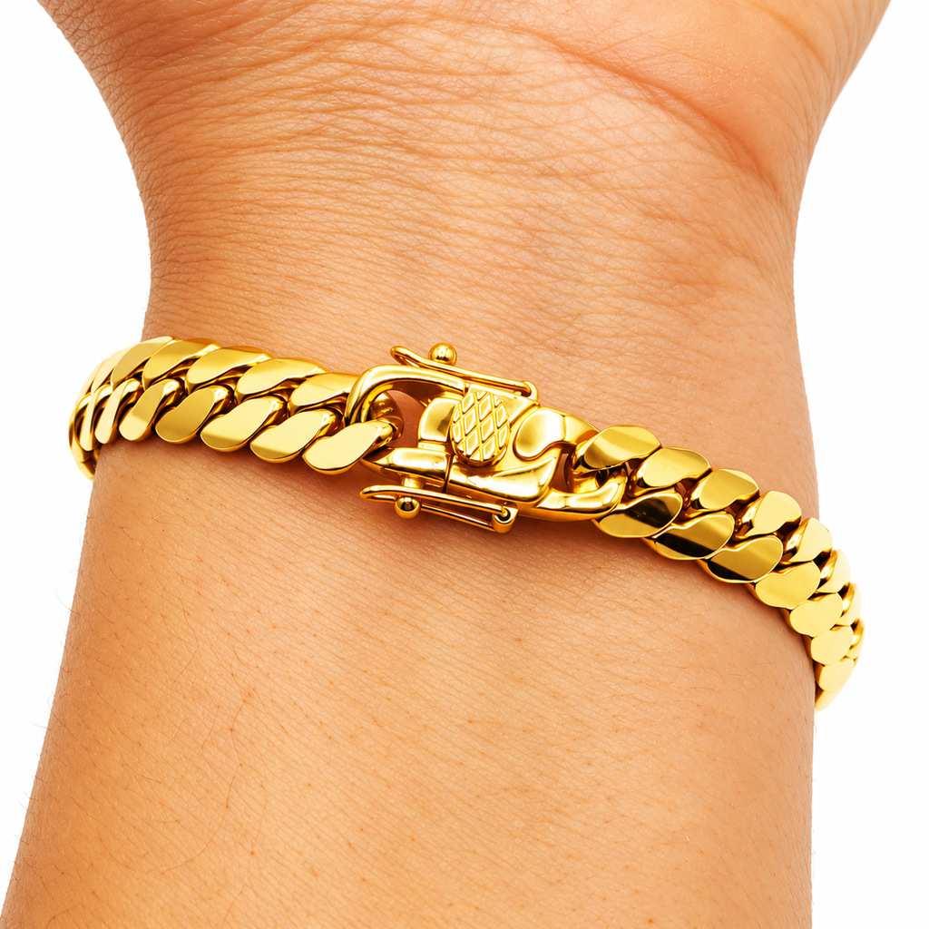 Bracelet Tresse Resserrée Fermeture Originale Luxe