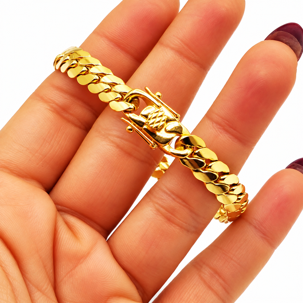 Bracelet Tresse Resserrée Fermeture Originale Luxe