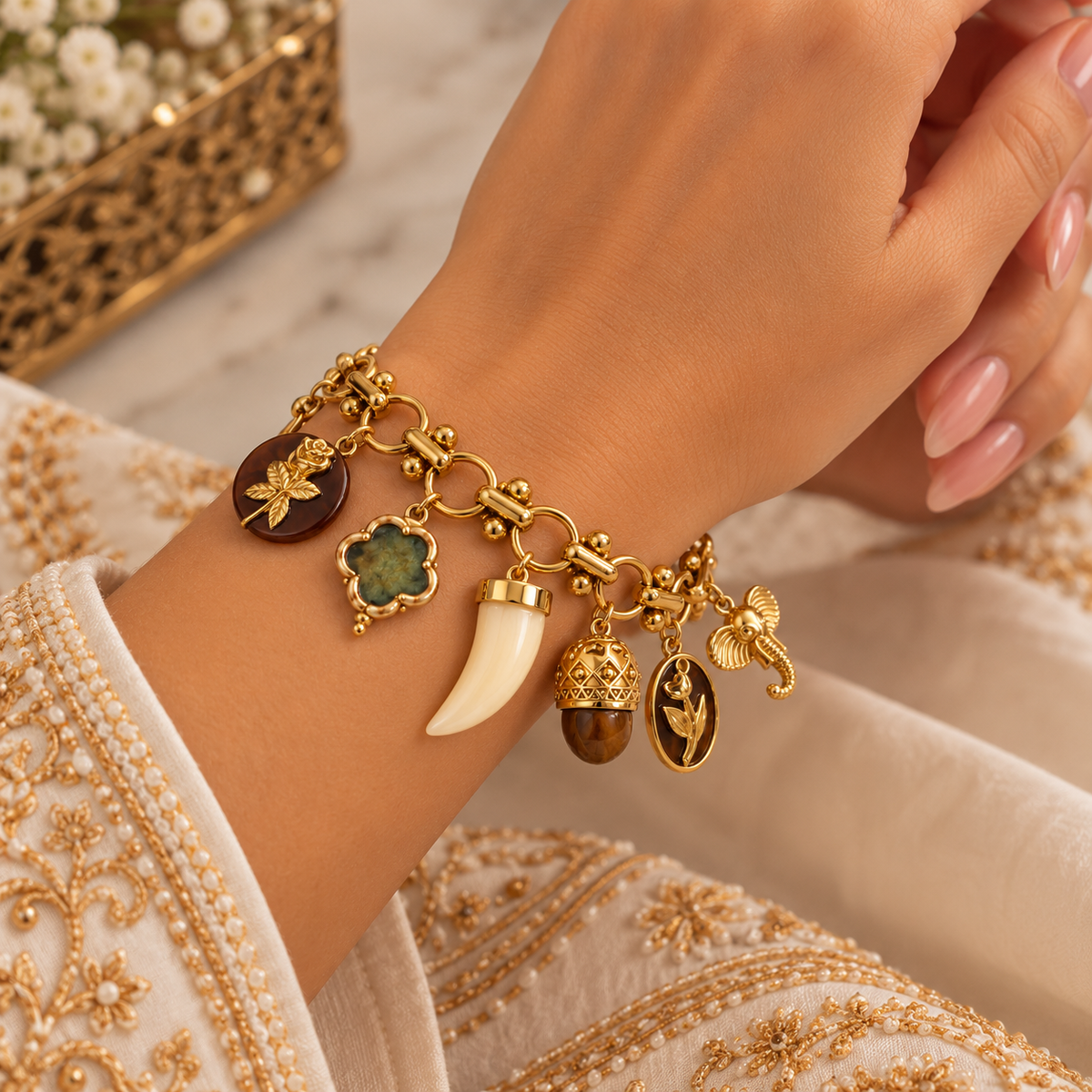 Bracelets Bibelots Vintage Marrons Luxe