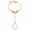 Chaîne de Main Ailes d'Ange Cristaux Luxe
