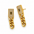 Boucles d'oreilles Tresse Monte Carlo Luxe Premium Doré