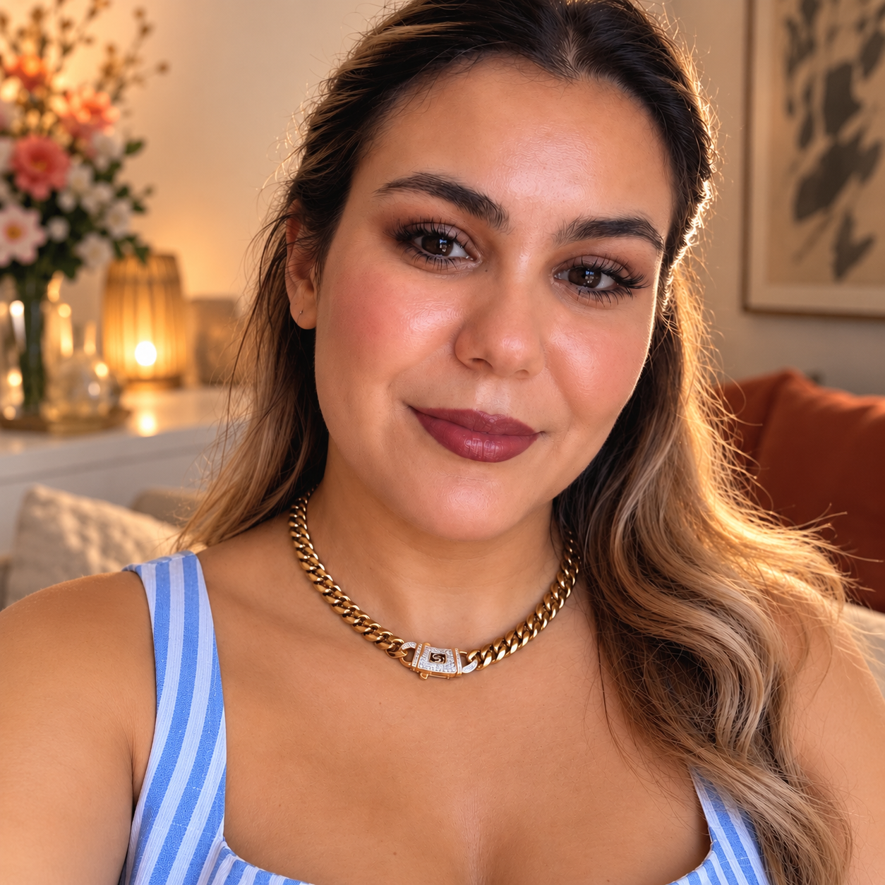 Collier Tresse Monte Carlo Luxe Premium Doré