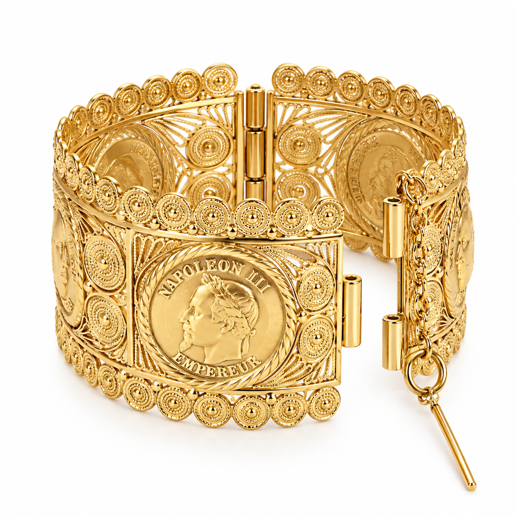 Bracelet Rigide Impérial Napoléon III Luxe