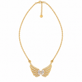 Collier Ailes d'Ange Cristaux Luxe