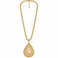 Collier / Sautoir Allah Goutte Cristaux Luxe