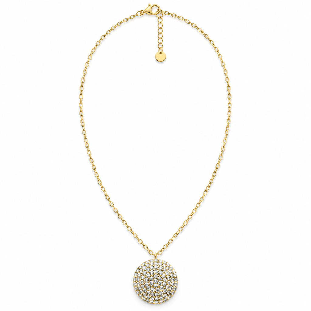 Collier Cercle Royal Cristaux Luxe