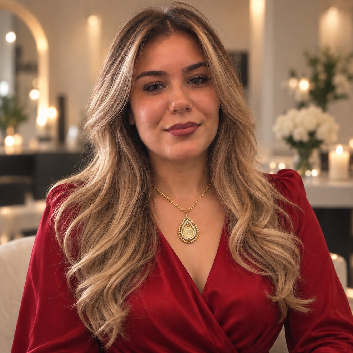 Collier Goutte Ayat al-Kursi Luxe