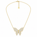 Collier Grand Papillon Cristaux Luxe