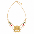 Collier Maroc Pierres Vertes et Rouges Luxe