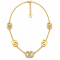 Collier Multi Double C Cristaux Luxe