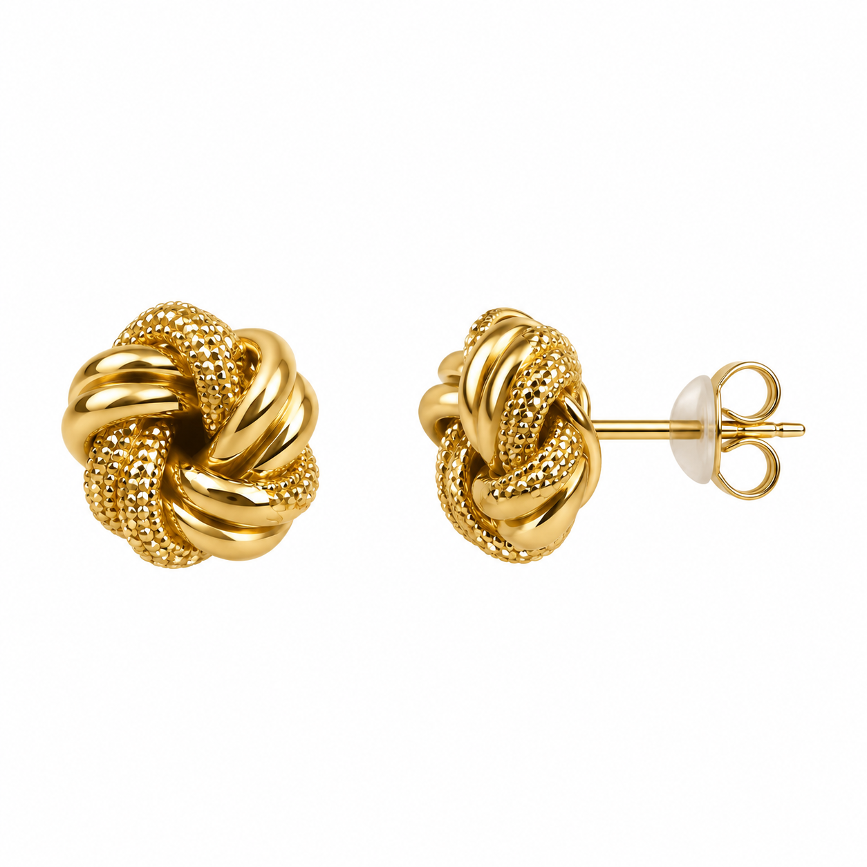 Boucles d'oreilles Boules de Noeuds Luxe
