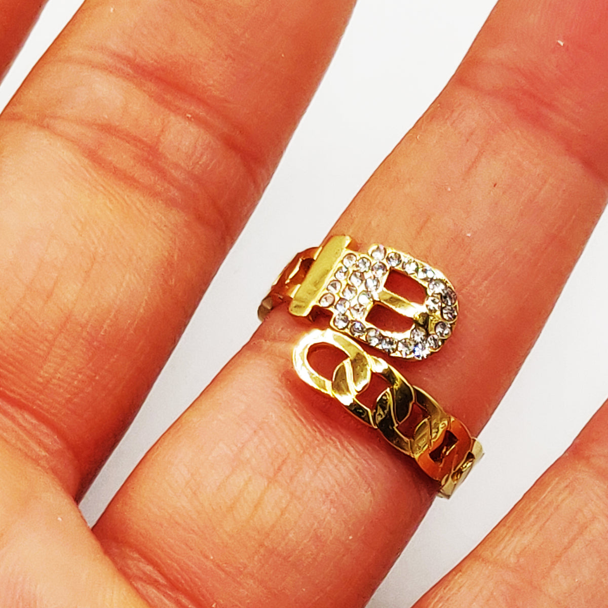 Bague Rigide Ceinture Tresse Luxe