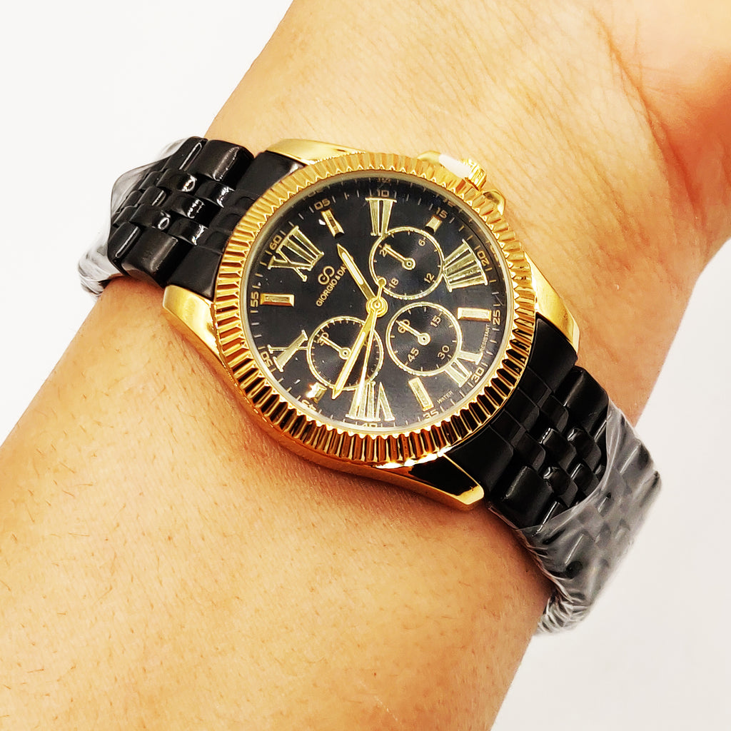 Montre HC EU6441 Fond Noir Bracelet Noir