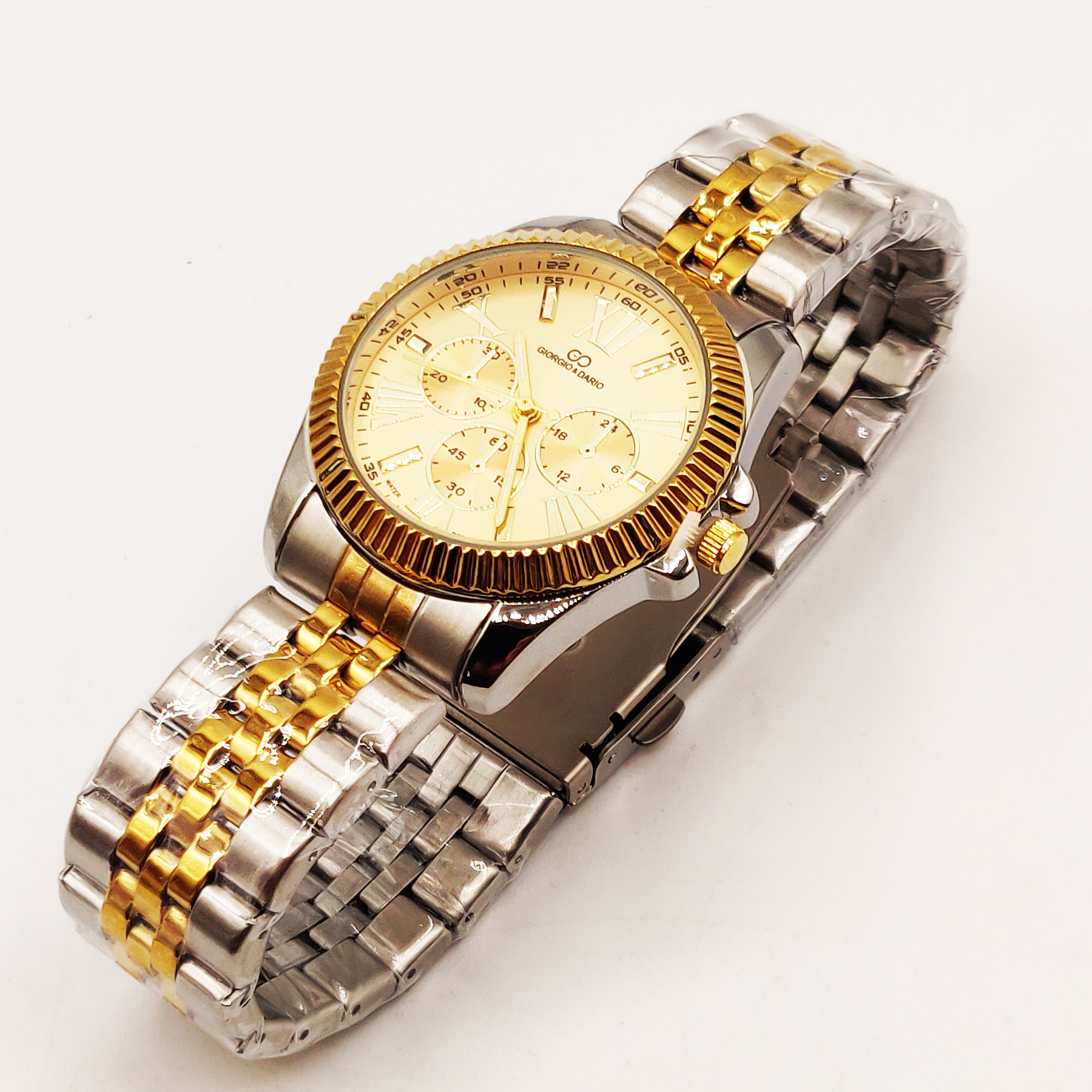 Montre HC EU6441 Fond Doré Bracelet Argenté et Doré